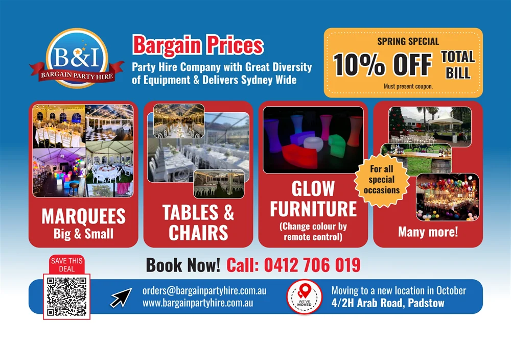 B & I Bargain Party Hire