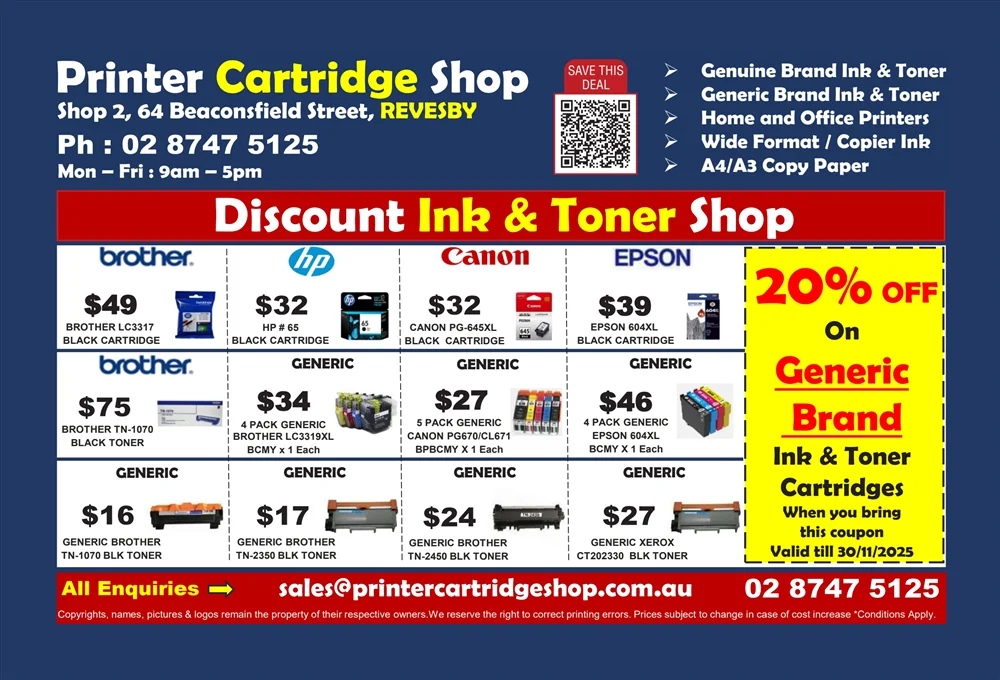 Printer Cartridge Revesby
