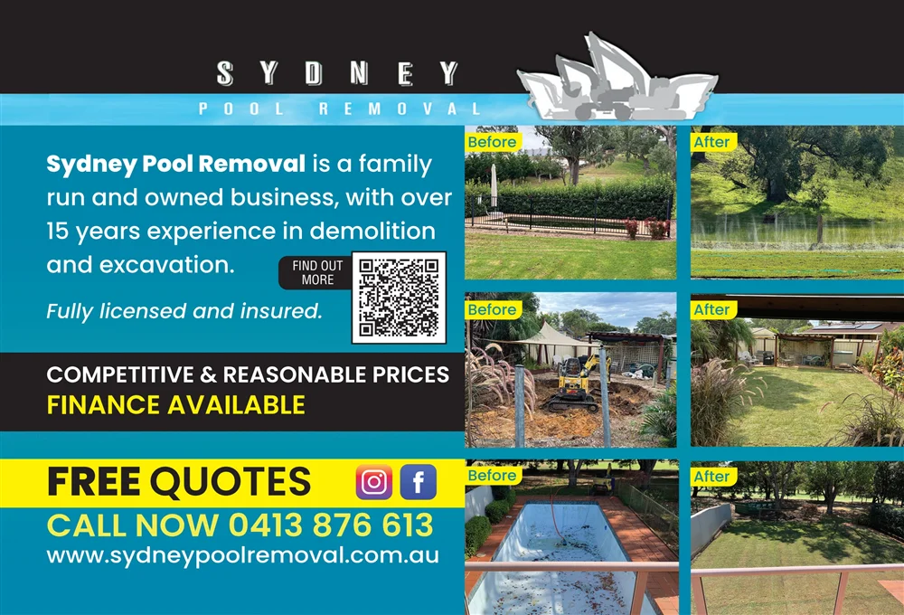 Sydney pool removal