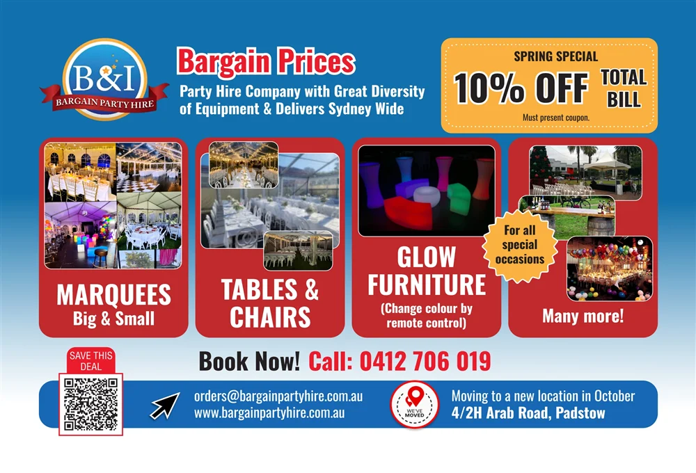 B & I Bargain Party Hire